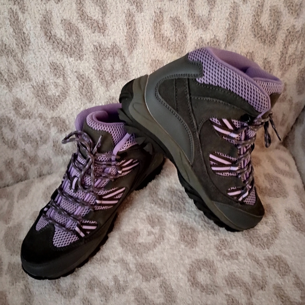 BearPaw Purple and Gray Women's Ankle Hiking Boots